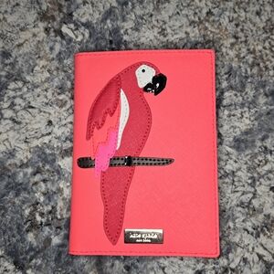 Kate Spade Coral Parrot Passport Holder